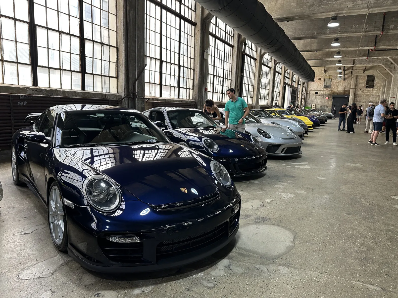 On-site Porsche inspection photo detail