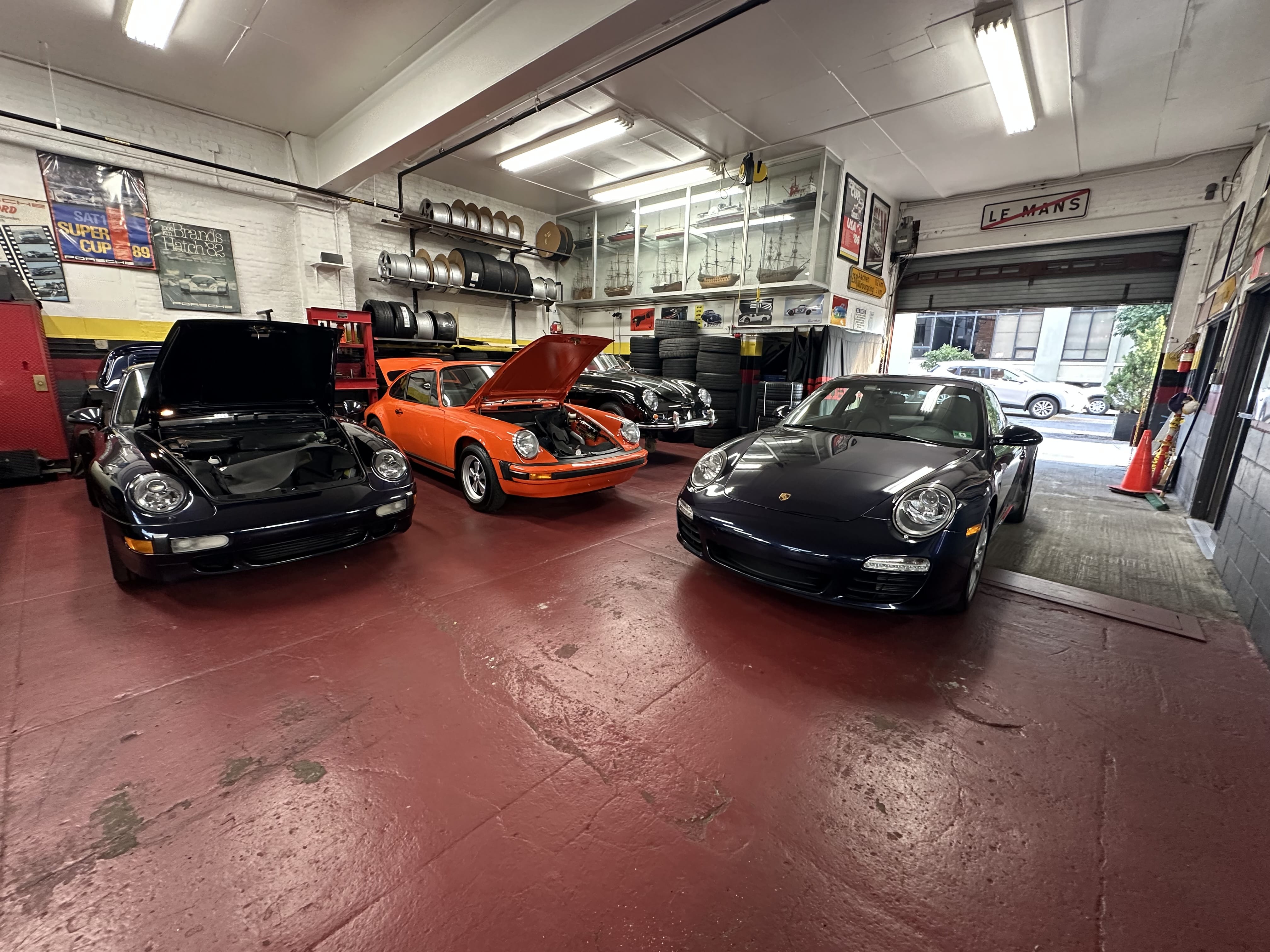 Vintage Porsche dashboard